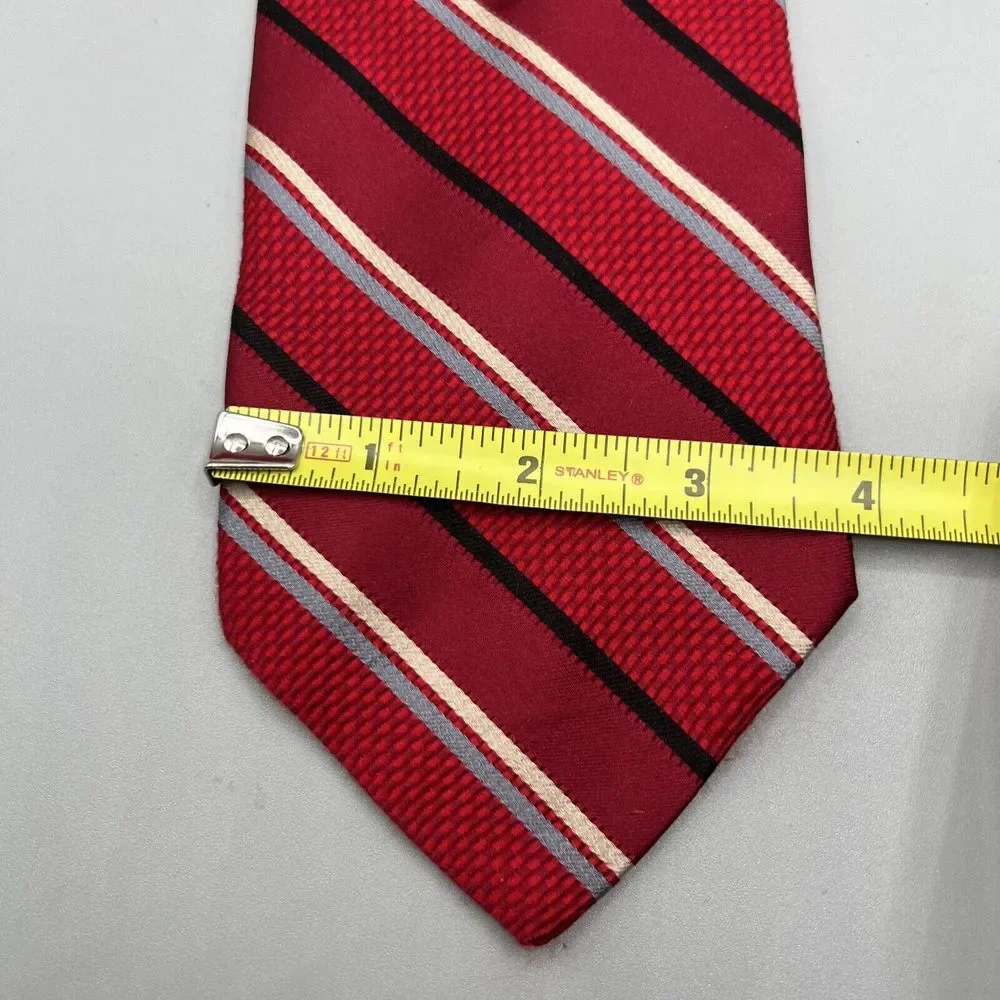 JOS A BANK Tie Multicolor Striped Silk 3.75